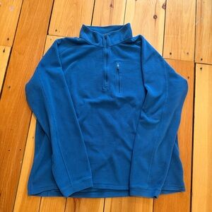 L.L. Bean Men's Blue Fleece Pullover